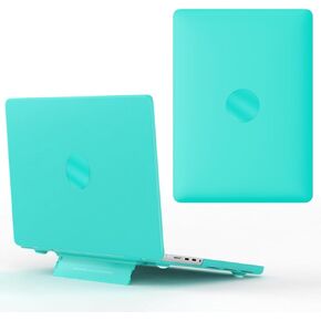 IVY Hard Shell Frosting Case for MacBook Pro 13 with M1/M2/Touch ID (A2338/A2289/A2251/A2159/A1706/A1708/A1989) with Folding Bracket - Black