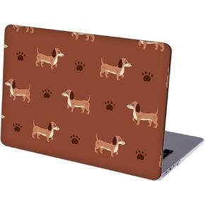 Compatible with MacBook Air 13.6-inch, Hard Shell Case with Keyboard Cover and Screen Protector (A2681, M2 chip / A3113, M3 chip, 2022-2024 Release), Dachshunds, MD3214
