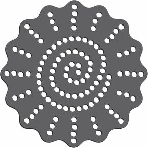 Rhinestone Genie Sun Spiral 4" Magnetic Rhinestone Template, Black