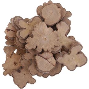 20 Pieces Irregular Natural Tree Wood Slices for Wedding Home Decoration, 35mm