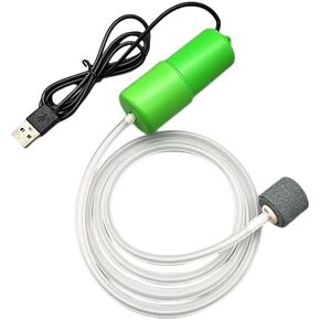 USB Fish Oxygen Air Pump Aquarium Ultra Silent Oxygen Air Pump (Green * 1)