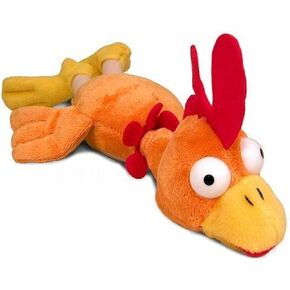 Playmaker Toys - Flying Screaming Flingshot Slingshot Novelty Chicken Plush Doll Toy, Launches up to 50 Feet
