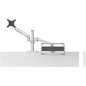 Laptop Stand Monitor Stand Dual-Screen Office Lifting and Heightening Bracket Type Punch-Free 32-inch(Silver)