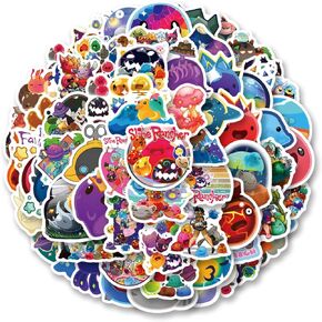68Pcs Slime Rancher Stickers, Aesthetic Vinyl Waterproof Sticker Decals for Water Bottle,Skateboard,Laptop,Journal,Phone,Scrapbooking,Bumper for Kids Teens Adults