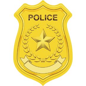 Nametag Stickers for Kids - Police Badge Stickers for Birthday Parties & School Events