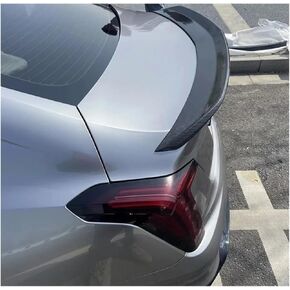 Compatible For Cadillac CT4 CT5 2020-2023 Rear Wing Modified V Version Rear Cover Spoiler Black Wing Carbon Rear Wing No Punching(CT5 Carbon Printing)