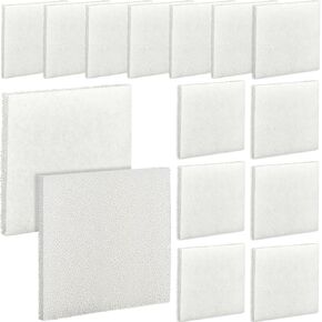 Maxcheck 15 Pcs Poly Foam Pads Compatible with C4 Filter, White Foam Sponge for Aquarium Filter Pad Media Replacement
