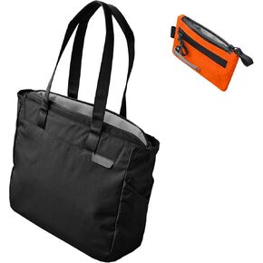 ALPAKA Metro Tote and Zip Pouch Pro-Weatherproof Build Laptop Tote Bag with Zipper Laptop & Tablet Sleeve, External Bottle Pocket, Minimalism Zipper Wallet - RFID Blocking, ID Card Holder