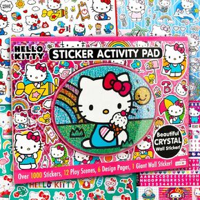 Hello Kitty Stickers Ultimate Activity Pad for Kids - Sanrio Set with Over 1000 Hello Kitty and Friends Stickers, Scenes, Activity Pages, More | Sanrio Art Set for Boys Girls