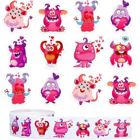 Whaline 1000Pcs Christmas Nutcracker Stickers Roll Xmas Cartoon Nutcracker King and Soldier Self-Adhesive Sticker Decals for Birthday Holiday Party Decor Supplies, 8 Designs