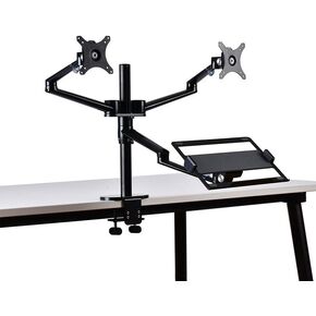 Dual Monitor Combination Stand, Three-Screen Office Desk Lift Bracket, Laptop Stand Combination