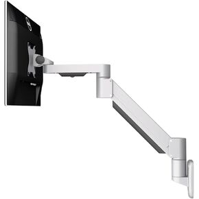 Computer Screen Monitor Bracket LCD Wall Hanging Bracket Wall Hanging Room Rotating Screen Bracket Telescopic arm Lifting Bracket(Silver)