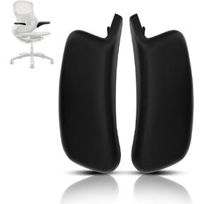 Armrest Pads Replacement for Knoll Generation Chair, Only for Generation Chairs with Height Adjustable armrests（Black 1 Pair）