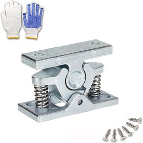 Heavy RV Door Holder Zinc Alloy Trailer Door Latch, Spring Loaded Double Roller Catch Easy Lock Stop for Trailers, Boats, Garage, Cabinets & Home Use with Screws (4 Pcs)