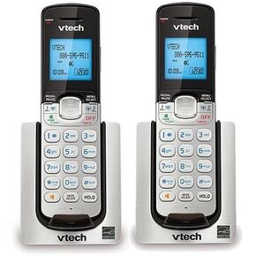 VTech DS6071 Expansion Handset For Cordless Telephone System 2-Line 1.9GHz DECT 6.0 (2-Pack)