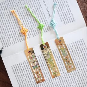 carrotez 3 Pieces Metal Bookmarks – Perfect Teacher Gifts, Book Lovers Gifts, Best Friend Gifts, Book Accessories, and Korean Traditional Bookmarks for Women and Men