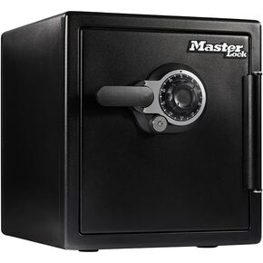 Master Lock Black Prepium Fireproof و Materproof Safe مع Dial Comber