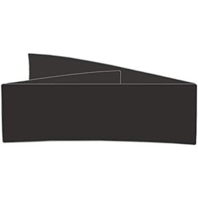 Licorice Black Invitation Belly Bands, Colors Matt, 12 Inch, 25 Pack