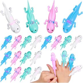 40 Pcs Axolotl Slingshot Sensory Fidget Toy Cute Axolotl Party Favors Axolotl Squishy Axolotl Gifts for Child Stress Relief Toys Axolotl Birthday Party Amphibiously Gifts Decorations