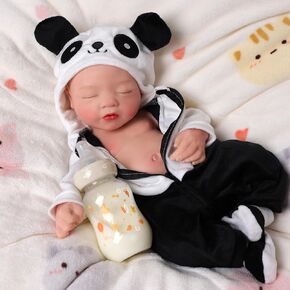 BABESIDE Reborn Baby Dolls Silicone Full Body - 16 Inch (Weight 4 Lb) Full Realistic Silicone Weighted Sleeping Newborn, Real Life Baby Dolls Girl Gift for Collectors & Kids Ages 3+