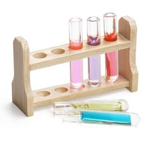Odoria 1/12 Miniature Test Tubes for Science Lab Dollhouse Decoration Accessories, Multicolored