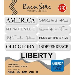 America Stencils for Painting On Wood, Reusable Template, Paint Your Own Wood Sign, Patriotic Decor, 4th of July Decorations
