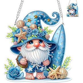 GHHKUD Hanging Diamond Art Painting Chicken Pendants Kits for Adults Kids, DIY Flowers Farm Decoration Special Crystal Double Sided Hanging Ornaments Board Gifts Window Garden Home Decor