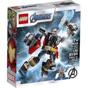 LEGO Marvel Avengers Classic Thor Mech Armor 76169 Cool Thor Hammer Playset; Superhero Building Toy for Kids, New 2020 (139 Pieces)