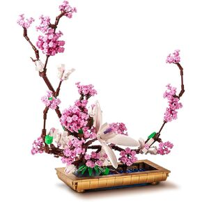 dOvOb Decor Lilac Bonsai Plant Building Blocks Set, Flower Bouquet Model Toys as Gift for Adult, Idea Display Pieces for The Home or Office(974 Pieces)