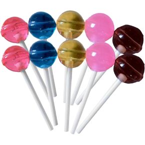 Toyvian 10pcs Mini Swirl Lollipop Mix Colors Tiny 3D Lollipop Candy Miniature Lollipop Model Dollhouse Art Charm Decorations Candy Store Shop Accessory
