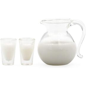 Odoria 1/12 Miniature Milk Pitcher Dollhouse Decoration Accessories