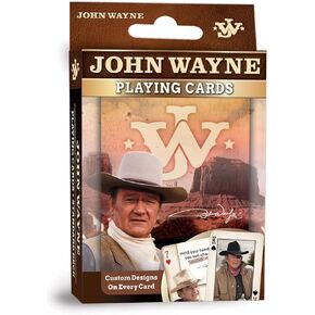 MasterPieces Family Games - John Wayne Playing Cards - Officially Licensed Playing Card Deck for Adults, Kids, and Family
