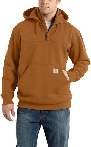 سويت شيرت Carhartt للرجال من Rain Defender فضفاض ثقيل الوزن بسحاب ربعي in Saudi Arabia