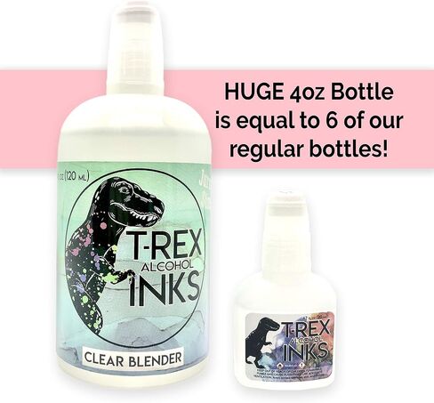 Clear Alcohol Ink Blending Solution for Alcohol Ink Art - Blends, Thins & Mixes - Includes Applicator Tip - Huge 4oz Bottle in Saudi Arabia
