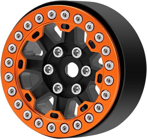 4PCS Splash Anodizing Aluminum 1.9inch Beadlock Wheels Hubs for 1/10 Axial SCX10 SCX10 II 90046 SCX10 III AXI03007 D90 TRX4 RC Crawler Car in Saudi Arabia