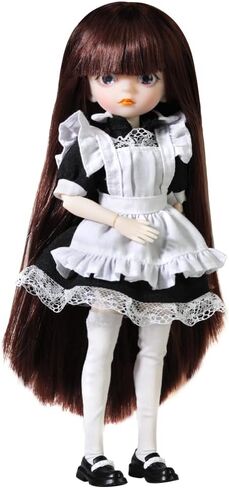 دمية Ucanaan BJD 1/6 SD Dolls 10 بوصة تأتي مع زي كامل وأحذية وشعر مستعار وخمسة أزواج من الأيدي والعيون القابلة للاستبدال. أفضل GITFs لفتيات عيد ميلاد عيد الميلاد in Kuwait