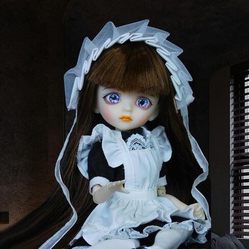 دمية Ucanaan BJD 1/6 SD Dolls 10 بوصة تأتي مع زي كامل وأحذية وشعر مستعار وخمسة أزواج من الأيدي والعيون القابلة للاستبدال. أفضل GITFs لفتيات عيد ميلاد عيد الميلاد in Kuwait