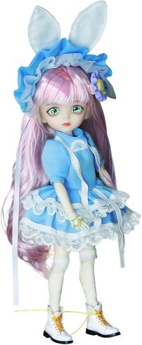 دمية Ucanaan BJD 1/6 SD Dolls 10 بوصة تأتي مع زي كامل وأحذية وشعر مستعار وخمسة أزواج من الأيدي والعيون القابلة للاستبدال. أفضل GITFs لفتيات عيد ميلاد عيد الميلاد in Kuwait
