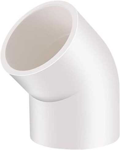 1-1/2" 45 Degree Elbow Pipe Fittings (Socket x Socket), 40 Pcs Heavy Duty 2 Way Right Angle PVC Pipe Fitting for DIY PVC Creations, Schedule 40 PVC Coupling Adapter. in Saudi Arabia
