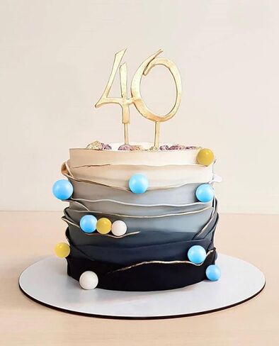 صفراء زخارف كرات أبيض زرقاء بيضاء مجموعة 54 PCS كرات متعددة الألوان DIY Topper Mini Balloons Cupcake Topper Foam Cake Decoration for Wedding Anniversary Valentines Day Party (Blue) in Kuwait