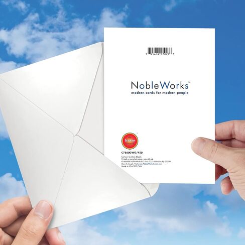 NobleWorks - 1 Funny Get Well Geting Card مع Envelope (4.63 × 6.75 بوصة) Chardonnay Drip - C6075GWG in Saudi Arabia