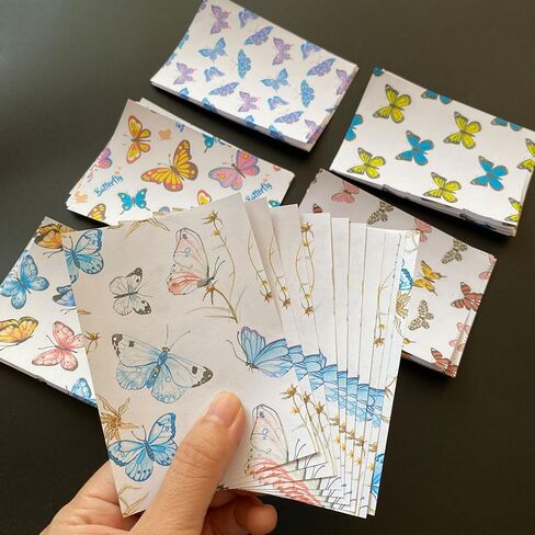 60 Pieces Diamond Painting Release Paper Butterfly Style Single Side Release Sheets Decorative Paper Cover Replacements for 5D Diamond Art Tool (10.5x7.4cm) in Saudi Arabia