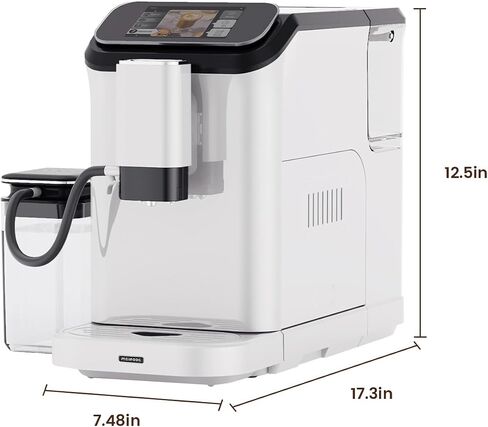Mcilpoog Super Automatic Espresso Coffee Machine，Bean To Cup Fully Automatic Espresso Machine with Grinder,Easy To Use Wifi Touch Screen Coffee Maker.19 Bar Barista Pump(Hi series 01) in Saudi Arabia