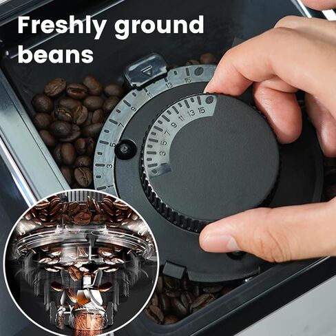 Mcilpoog Super Automatic Espresso Coffee Machine，Bean To Cup Fully Automatic Espresso Machine with Grinder,Easy To Use Wifi Touch Screen Coffee Maker.19 Bar Barista Pump(Hi series 01) in Saudi Arabia