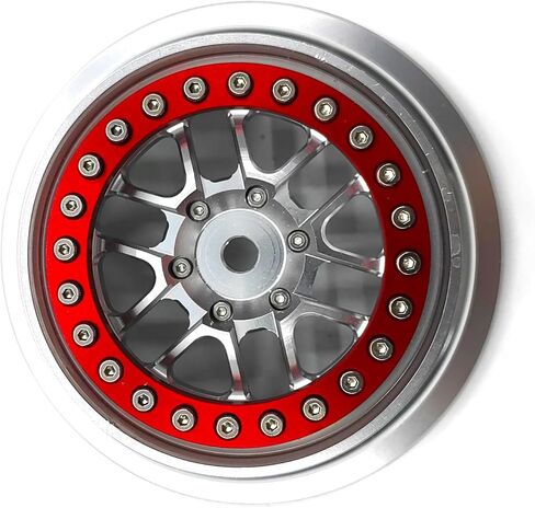 CNC Aluminium Beadlock Wheel for UDR 1: 7 1pcs (Silver+Blue) in Kuwait
