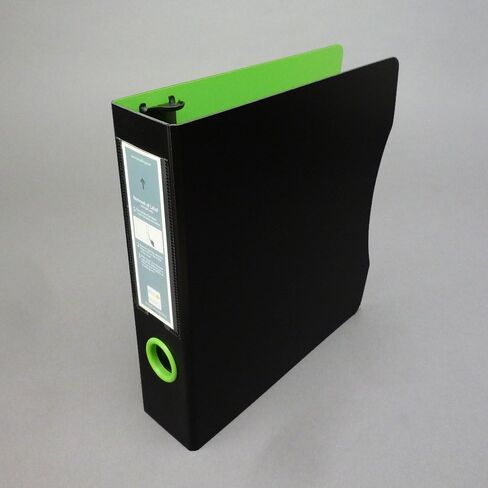 5.5x8.5 Mini 3-Ring Binder, 1.5 inch D-Ring, Black/Lime Green, 12 Binders in Saudi Arabia