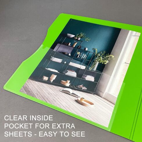 5.5x8.5 Mini 3-Ring Binder, 1.5 inch D-Ring, Black/Lime Green, 12 Binders in Saudi Arabia