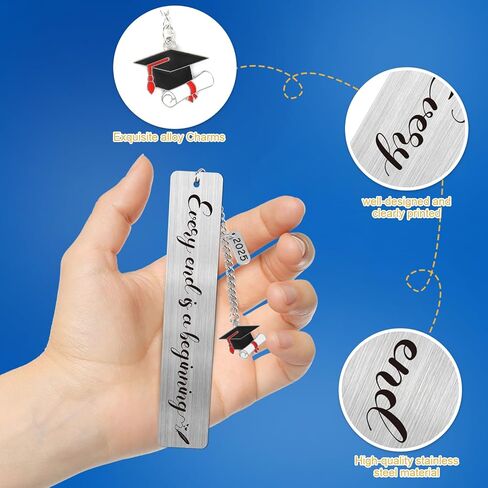 2025 Graduation Gifts for Him Her,Graduation Inspirational Bookmark Elementary High School Seniors College Graduation Gifts for Nurse Students Book Lovers-2Pcs in Saudi Arabia