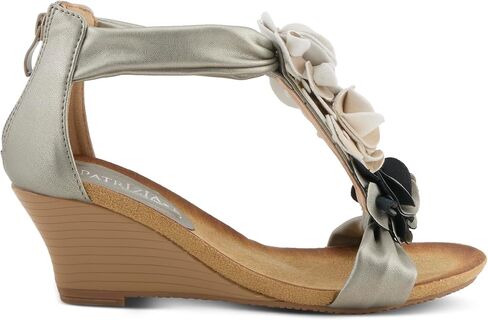 PATRIZIA Women's Harlequin Ankle Strap Wedge Sandals Black EU 37 / US 6.5-7 in Saudi Arabia