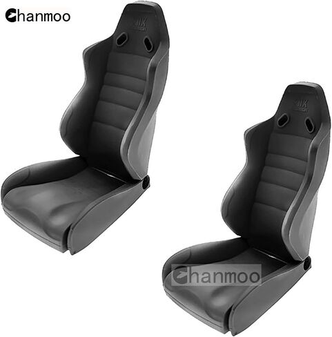 1/10 RC Crawler Car Toy Seats Simulation Plastic Chair Accessories for 1:10 Scale RC Rock Crawler Buggy Truck Car Traxxas TRX4 Axial SCX10 II 90046 RC4WD D90 TF2 Tamiya Gen8 2Pcs (Black B) in Saudi Arabia